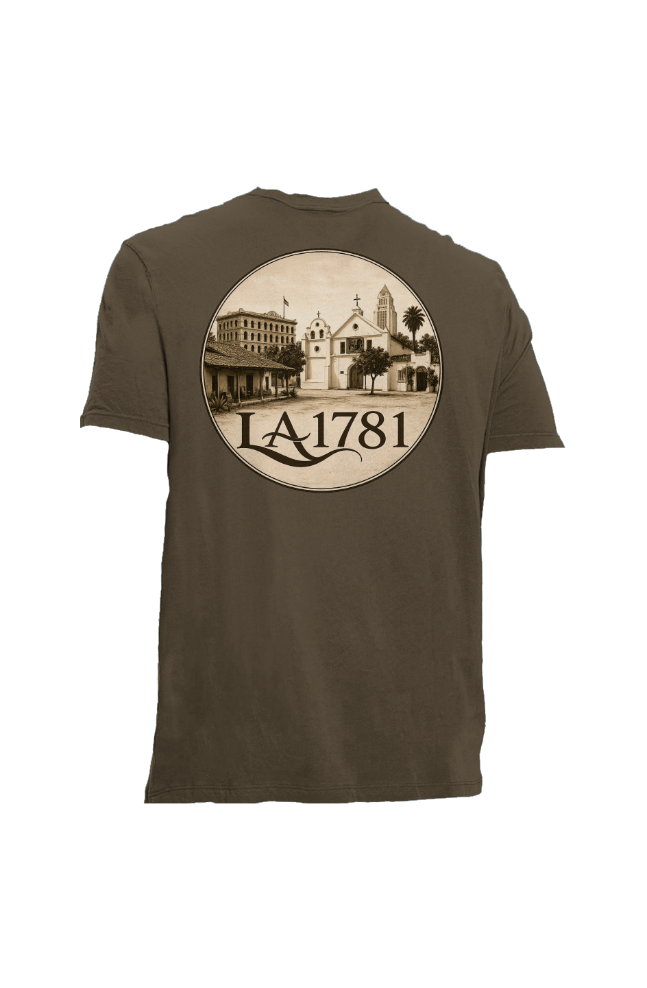 LA1781 Brown T Plaza Back